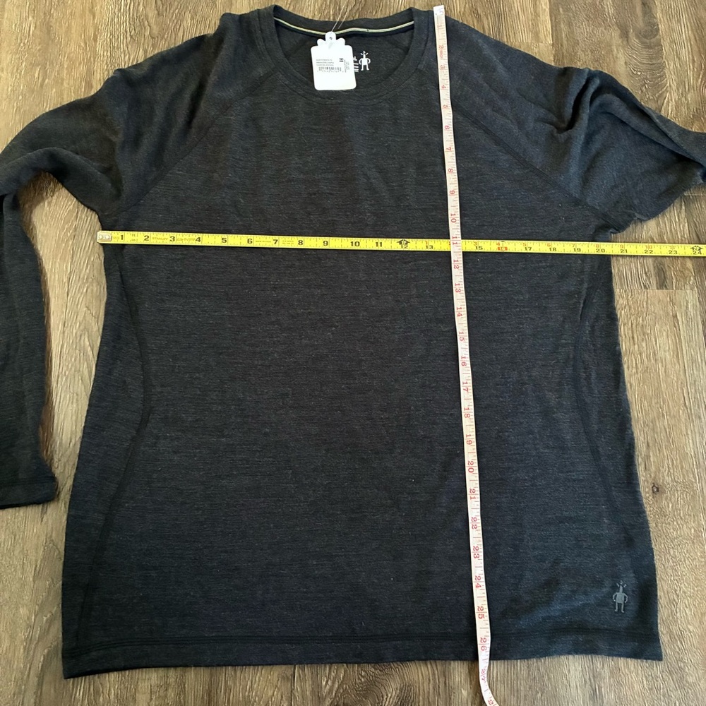 Smartwool Merino Wool 250 Long Sleeve Shirt Grey - Picture 4 of 5